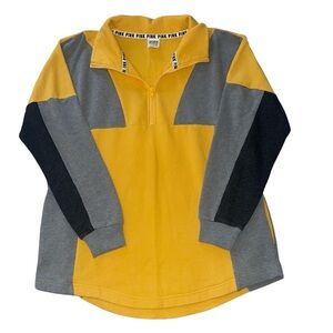 Victoria’s Secret PINK 1/4 zip color block sweatshirt